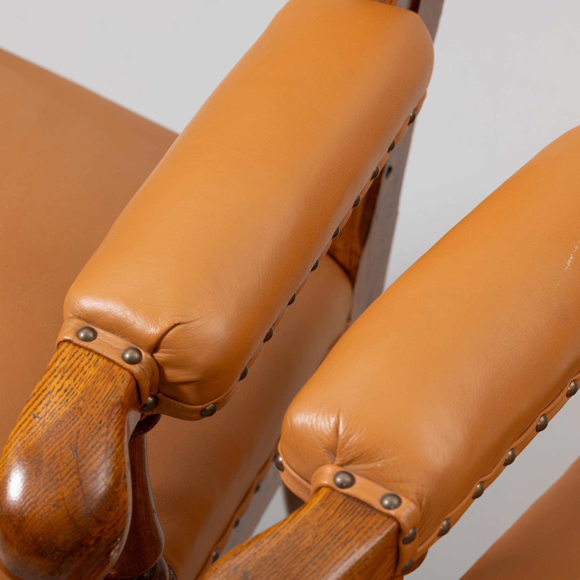Armchairs, a pair, early 20th century.