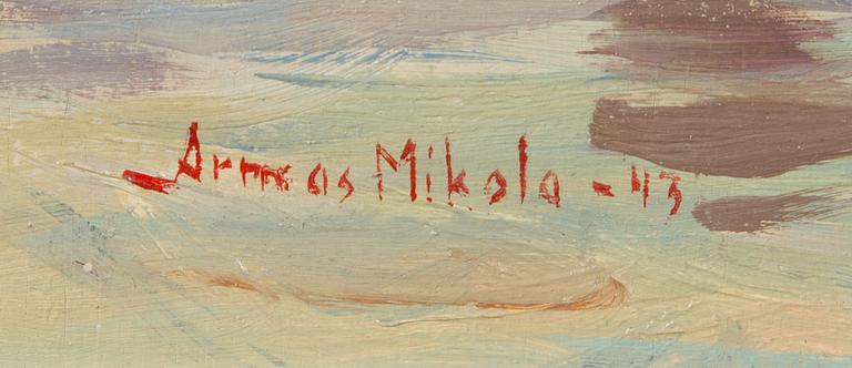 ARMAS MIKOLA, oil on board, signed and dated -43.