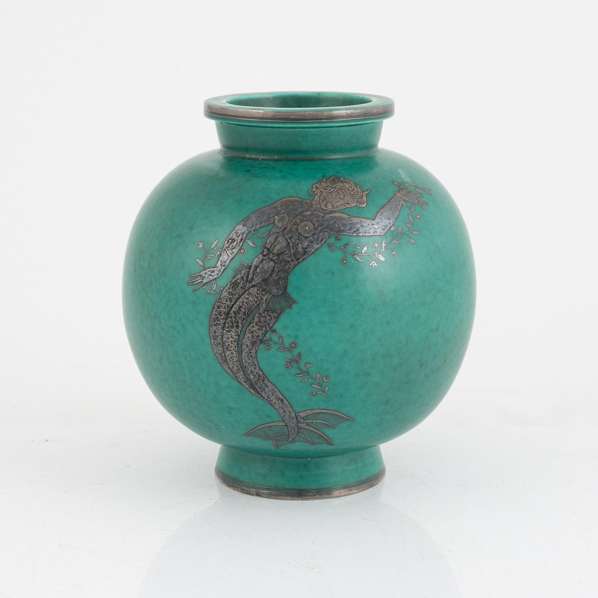 Wilhelm Kåge, vas, "Argenta", Gustavsberg, 1943.