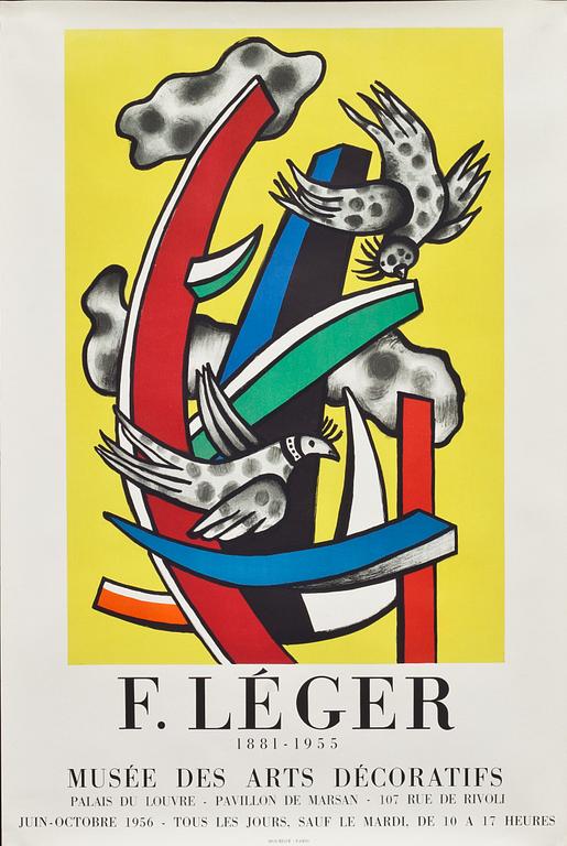 FERNAND LÉGER och  HENRI MATISSE, efter, utställningsaffisch.