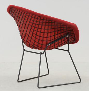 FÅTÖLJ, "Diamond chair" Harry Bertoia. 1900-talets andra hälft.
