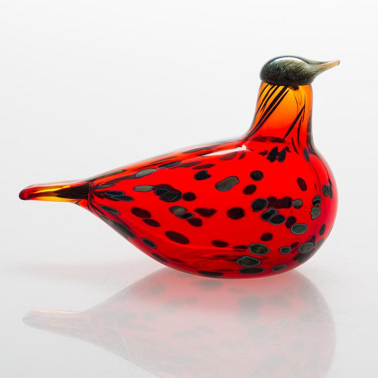 Oiva Toikka, A glass bird, signed O. Toikka Nuutajärvi.