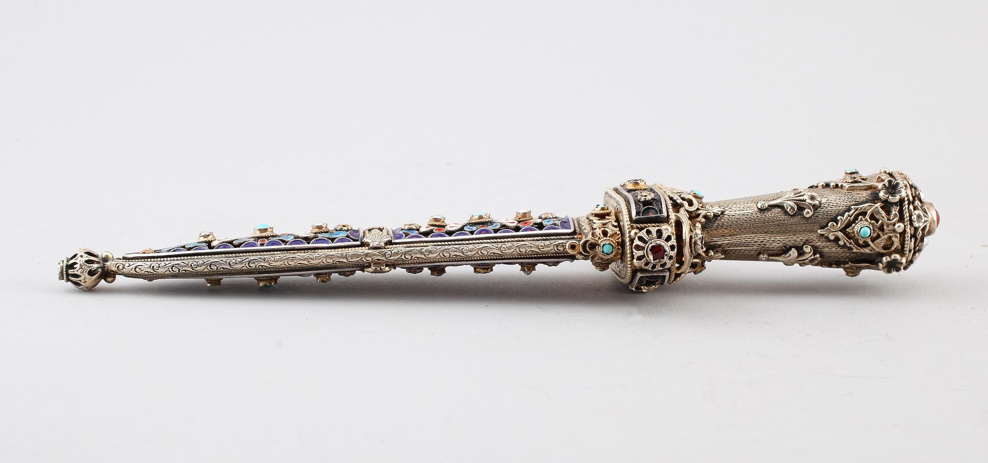 BREVKNIV, förgyllt silver, 1900-talets första hälft.