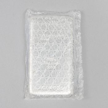 A silver bar, 1000 grams of fine silver, K.A. Rasmussen, Norway.
