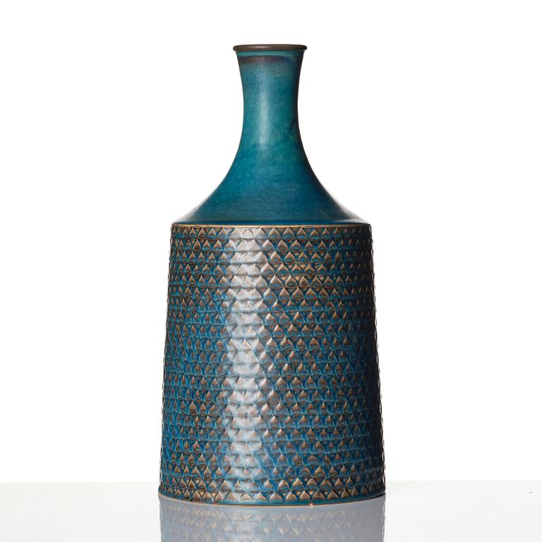 Stig Lindberg, a stoneware vase, Gustavsberg studio, Sweden 1961.