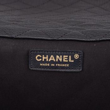 Chanel, a black, quilted leather 'Timeless Flap Bag XXL', 2017-2018.
