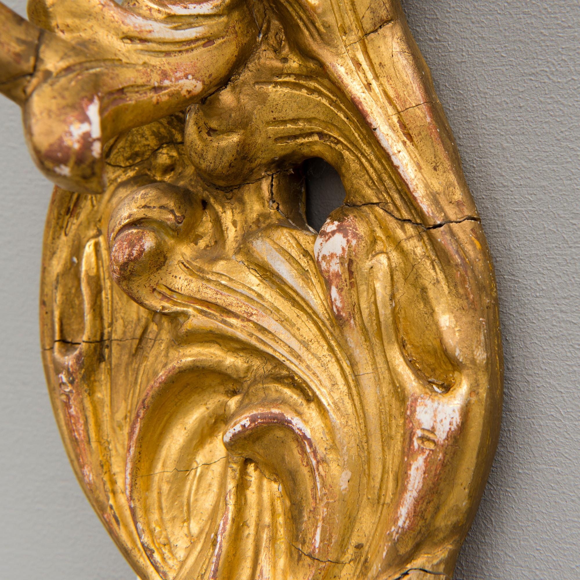 SEINÄKYNTTELIKKÖPARI, kullattua puuta, uusrokokoo, noin 1870-1880-luku.