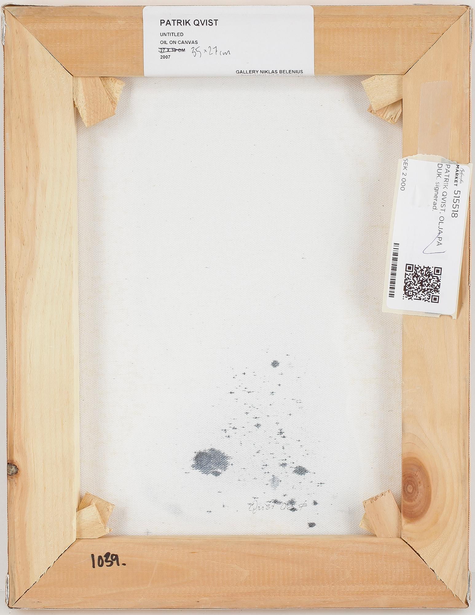 PATRIK QVIST, olja på duk, signerad.