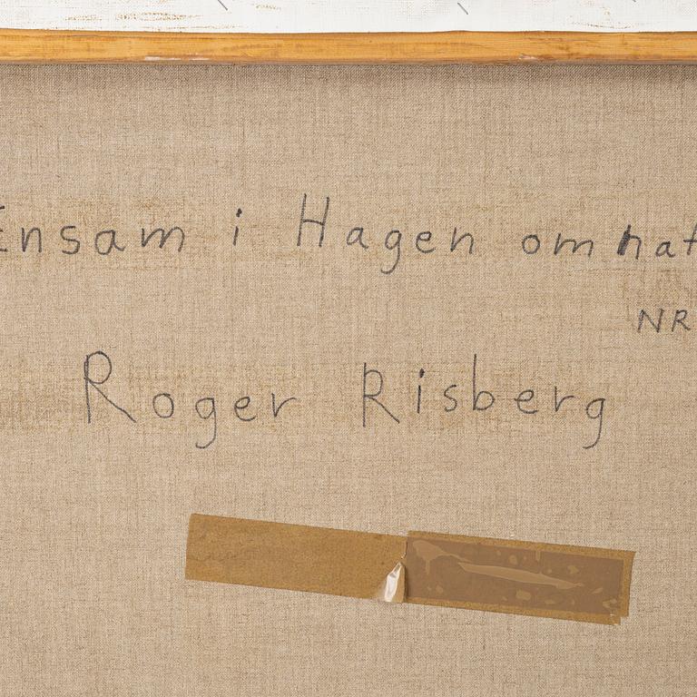 Roger Risberg, "Ensam i hagen om natten".