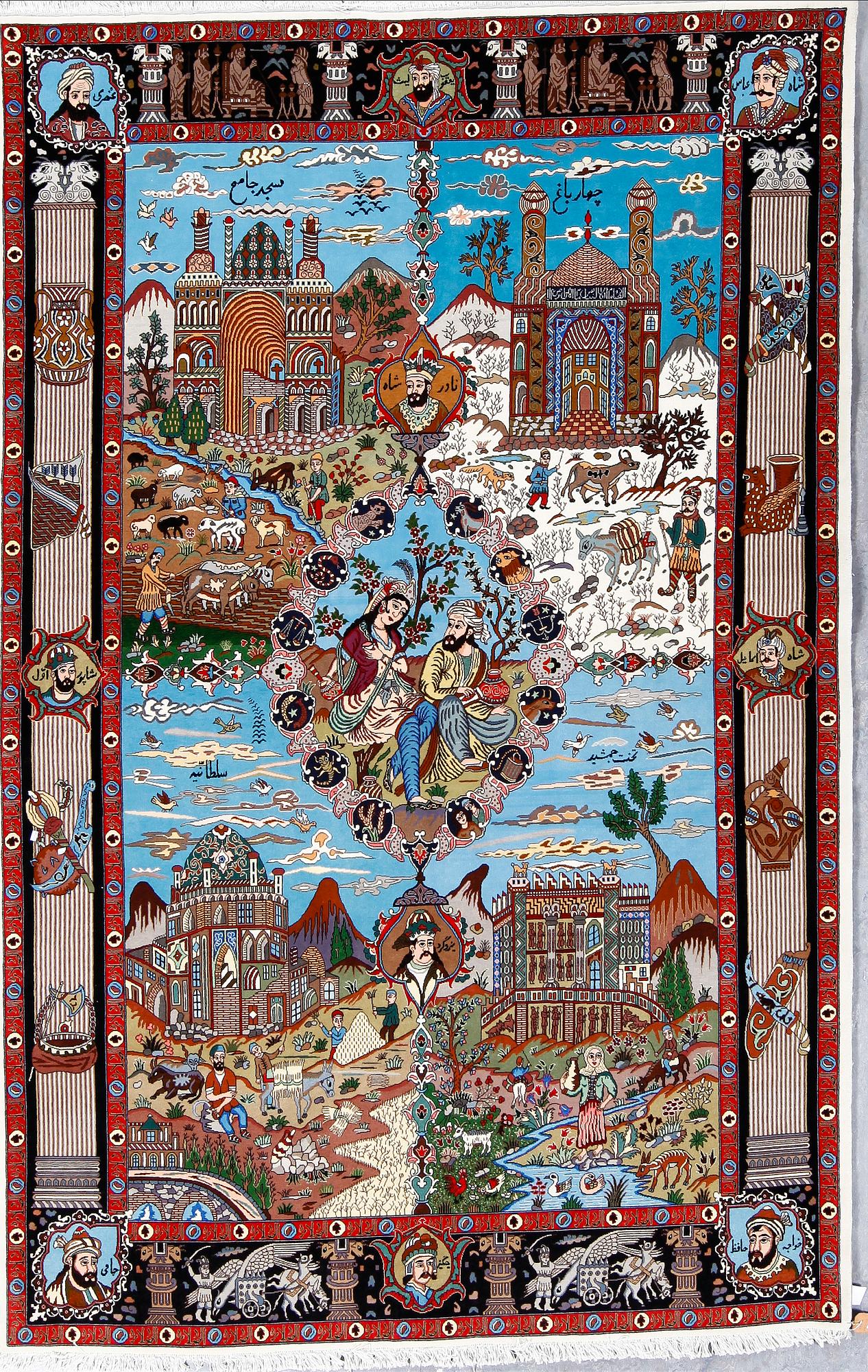 MATTA, Täbris, figural, ca 276x178 cm.