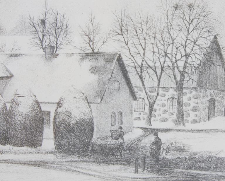 JOHANSSON-THOR, EMIL. Litografi, sign o dat 1937.