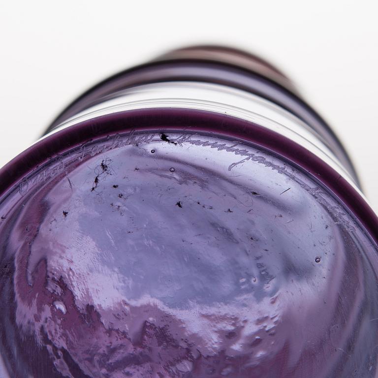 OIVA TOIKKA, glasskulptur "Bambu", signerad Oiva Toikka, Nuutajärvi Notsjö.