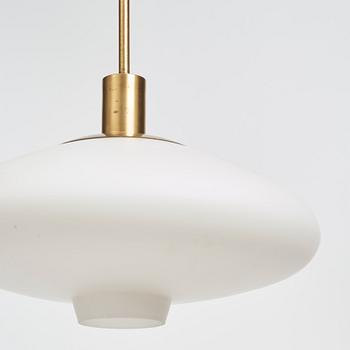 Hans Bergström, a pair of ceiling lamps, model "112", ateljé Lyktan, Åhus, 1950's.