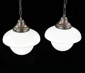 A pair of ceiling lamps from ASEA, model "Viktoria", first half of the 20th century, hight ca 30 cm.
