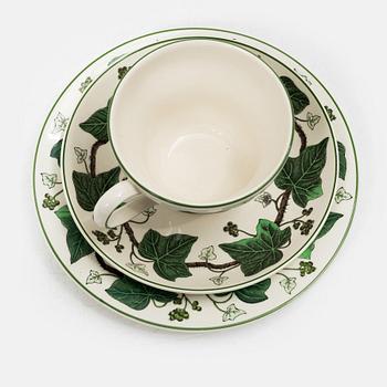 A 10-piece creamware coffee set, 'Napoleon Ivy', Wedgwood, England.