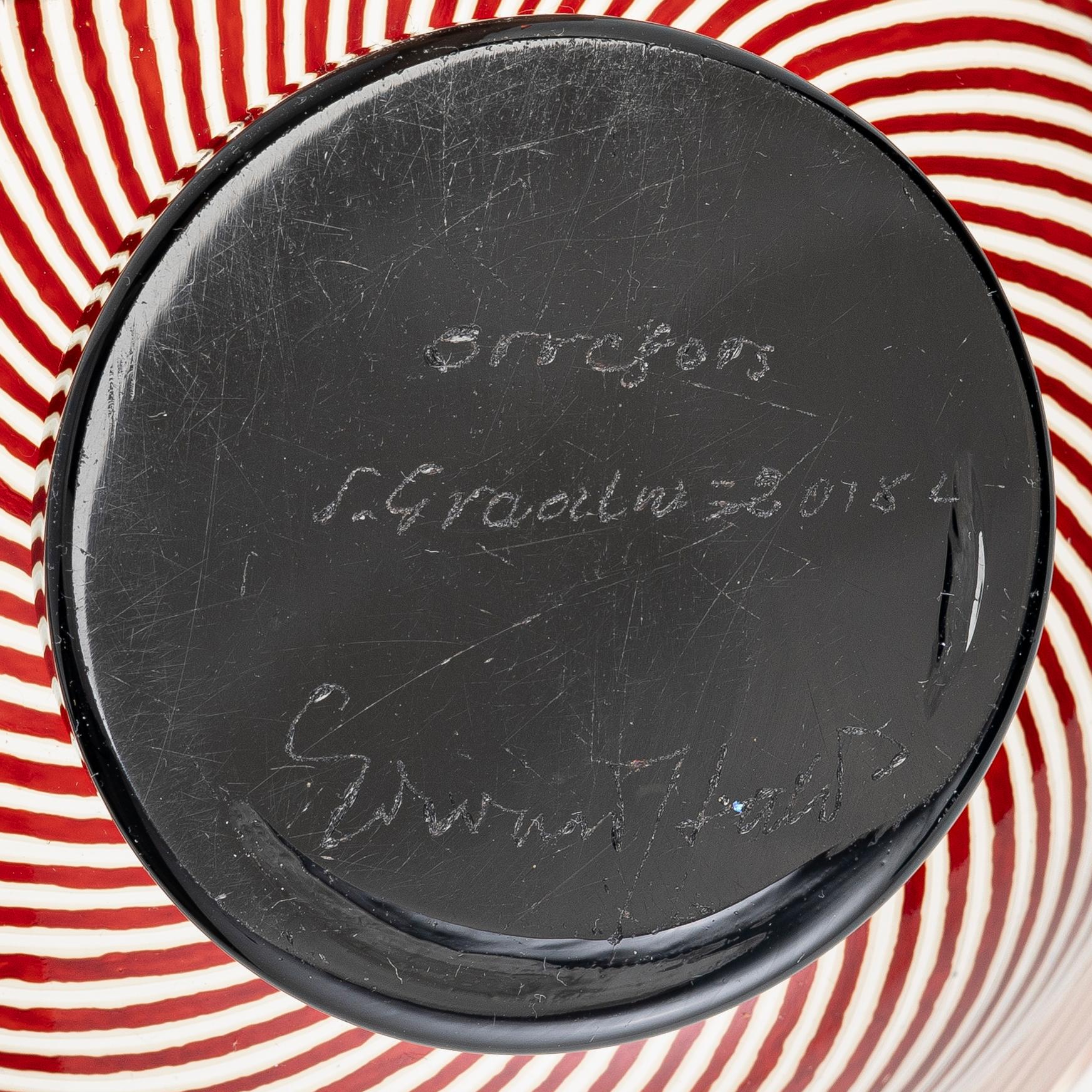 Edward Hald, skål, slipgraal, Orrefors.