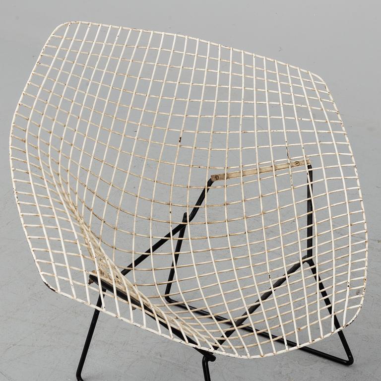 A 'Diamond chair' by Harry Bertoia, designed 1952.