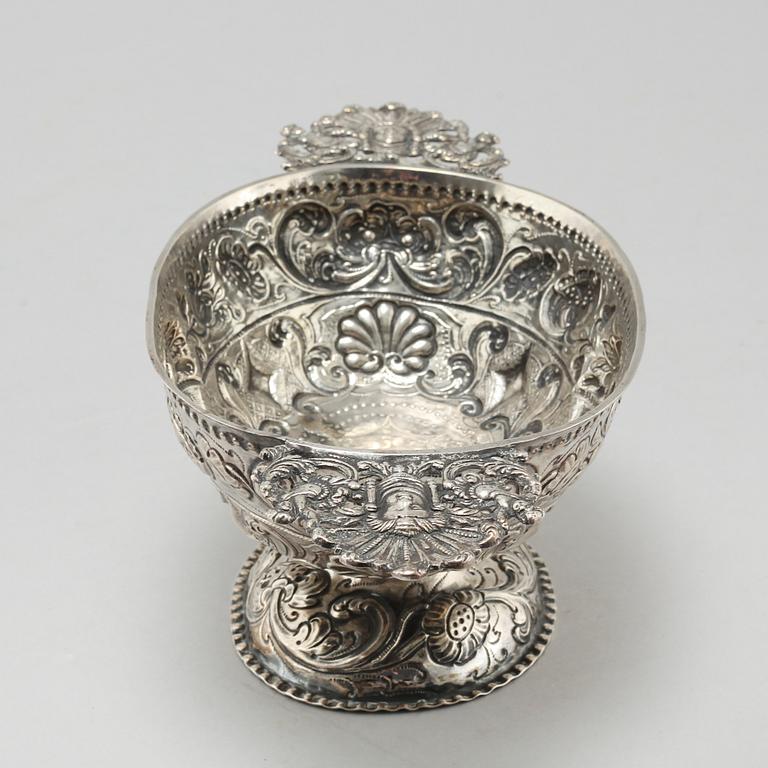 A silver brandy-bowl, likely by Hendrik van Manen, Sneek, Netherlands, 1782.
