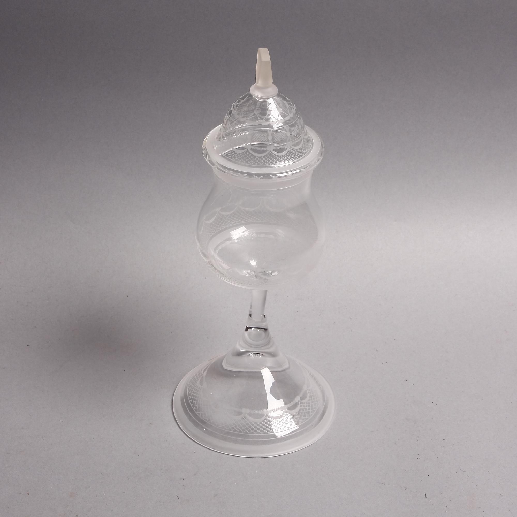 POKAL, glas. Orrefors. Simon Gate, sign 1976, nr 37/500.