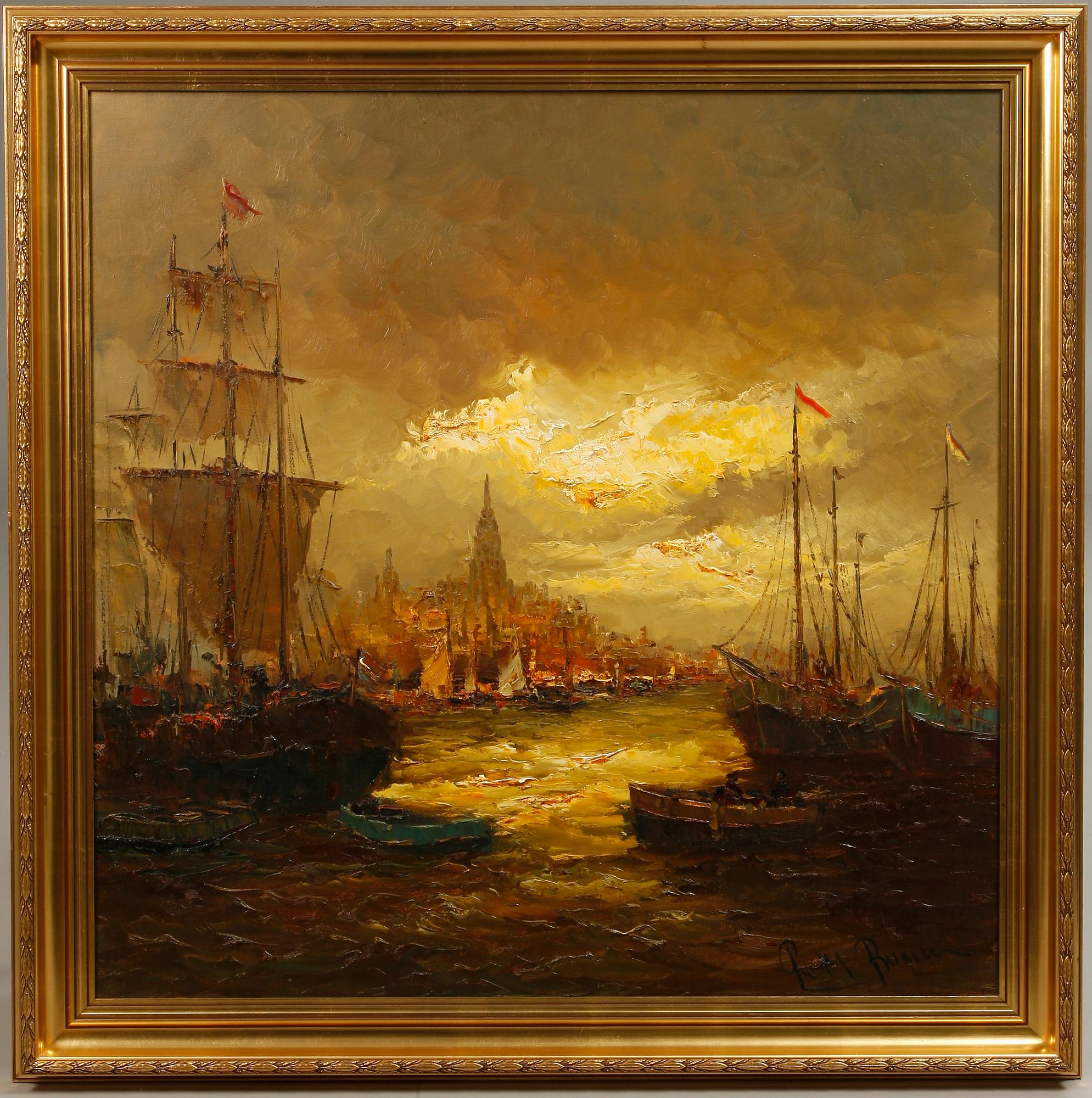PIETER BROUWER, olja på duk, sign.