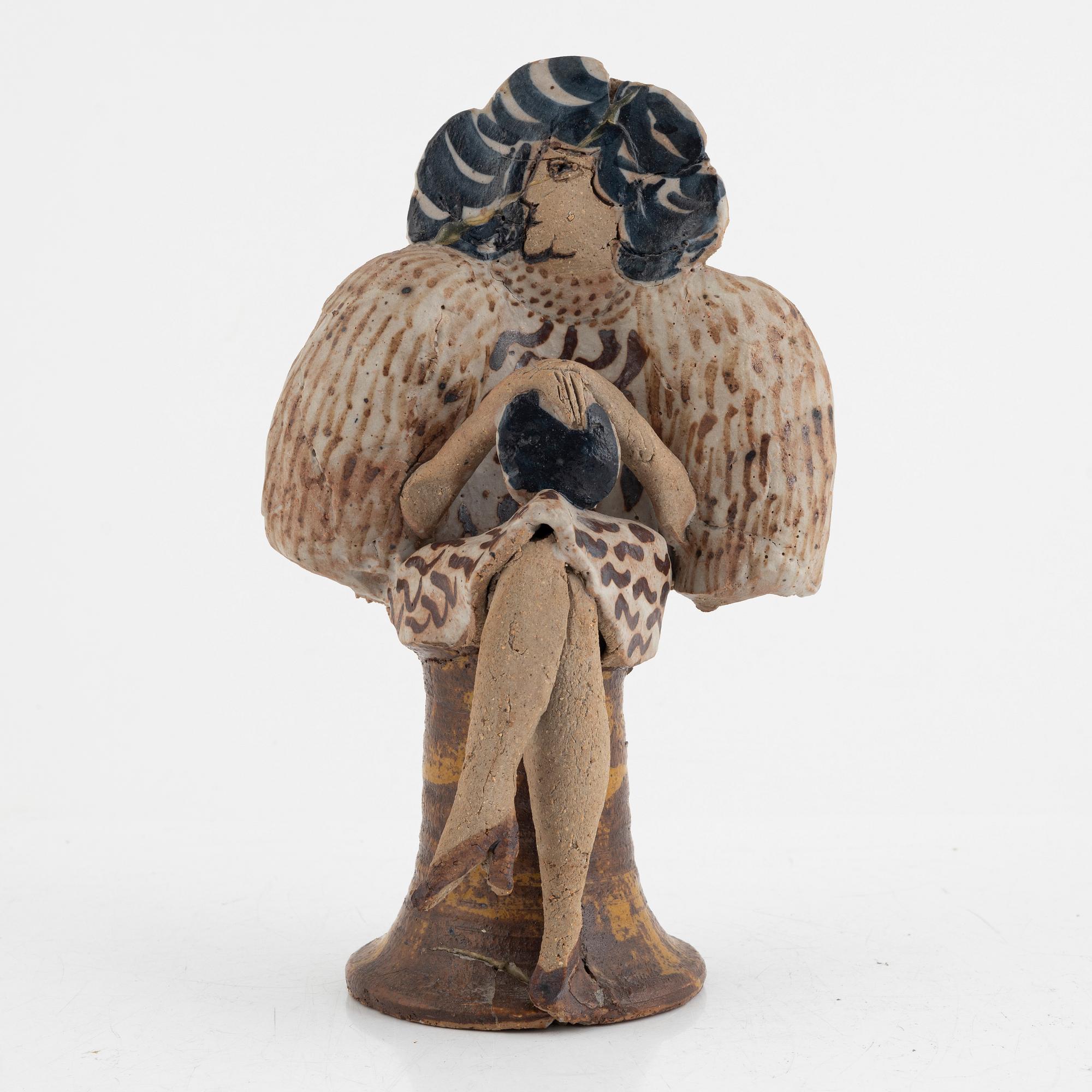 Lisa Larson, a unique chamotte stoneware sculpture.