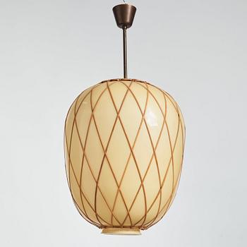 Harald Notini, taklampa, "modell 11555" Arvid Böhlmarks Lampfabrik, Stockholm 1940-tal.