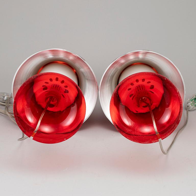 PHILIPPE STARCK, a pair of 'Miss Kä table lights, Flos, Italy.