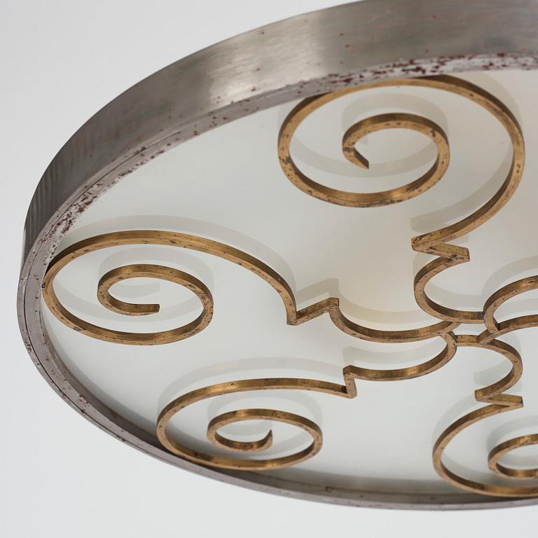 Lars Holmström, a Swedish Grace ceiling light, Arvika, Sweden 1920-30s.