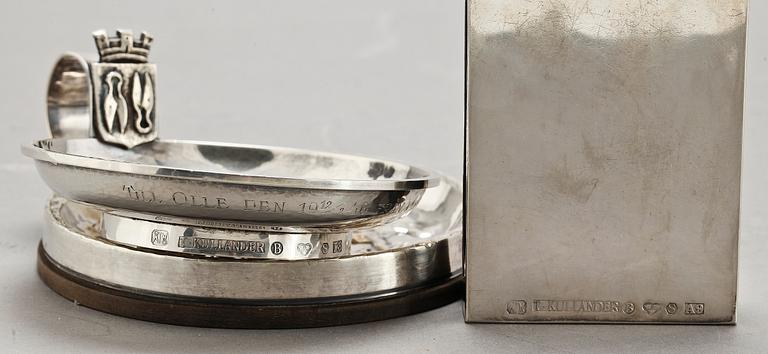 PARTI SILVER, 3 delar, Borås samt stockholm, 1940-51. Silvervikt 264 gr.