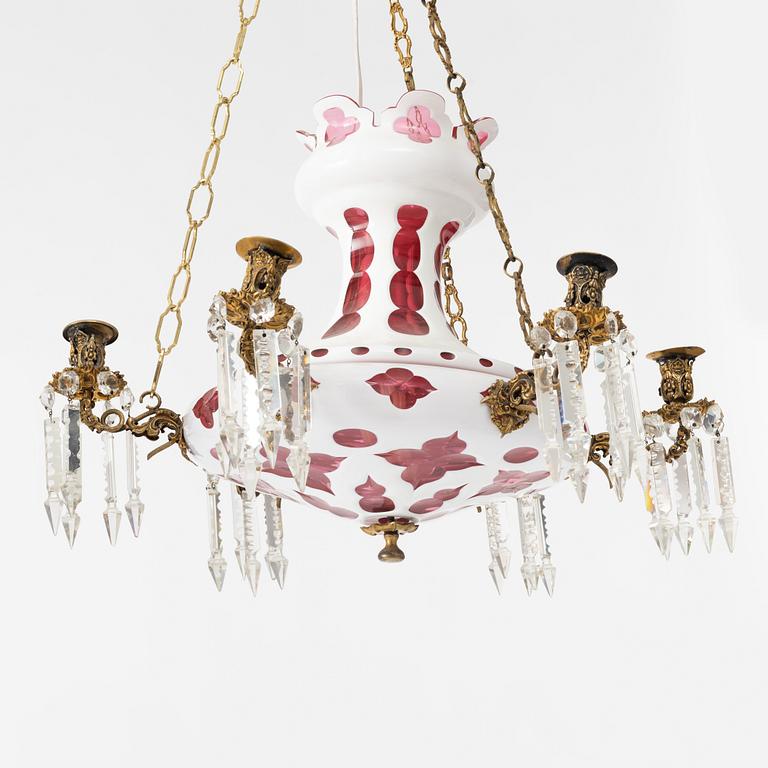 A chandelier, late 19th Century.