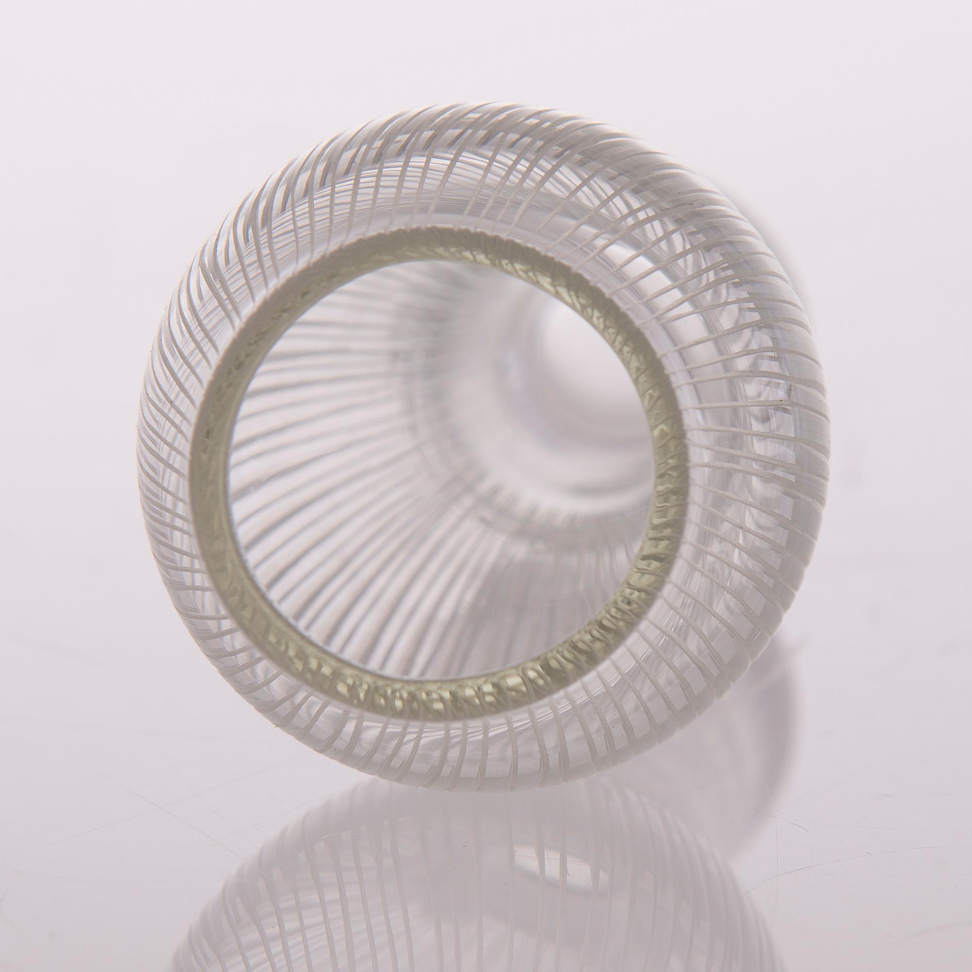 TAPIO WIRKKALA, VAS, glas, "Fölben", signerad Tapio Wirkkala, Iittala.