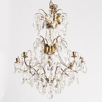 Chandelier, Rococo style, 20th century.