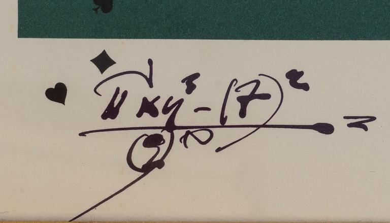 Carl Fredrik Reuterswärd, a set of four lithographs, numbered  182/200 and signed.