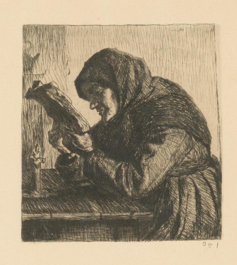 Anna Ancher, etching.
