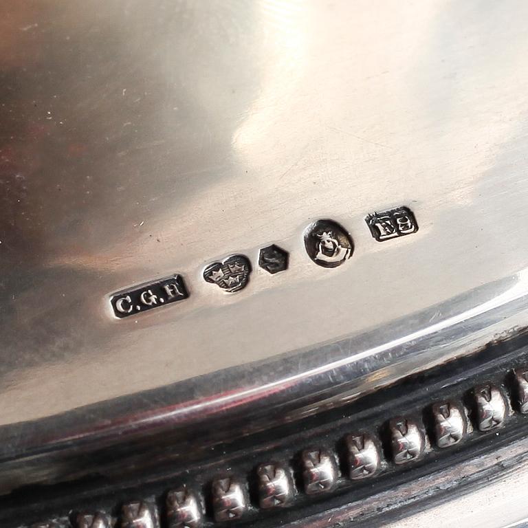 BÅLSKÅL, silver, C G Hallberg, Stockholm 1931. Total vikt 1579 g.