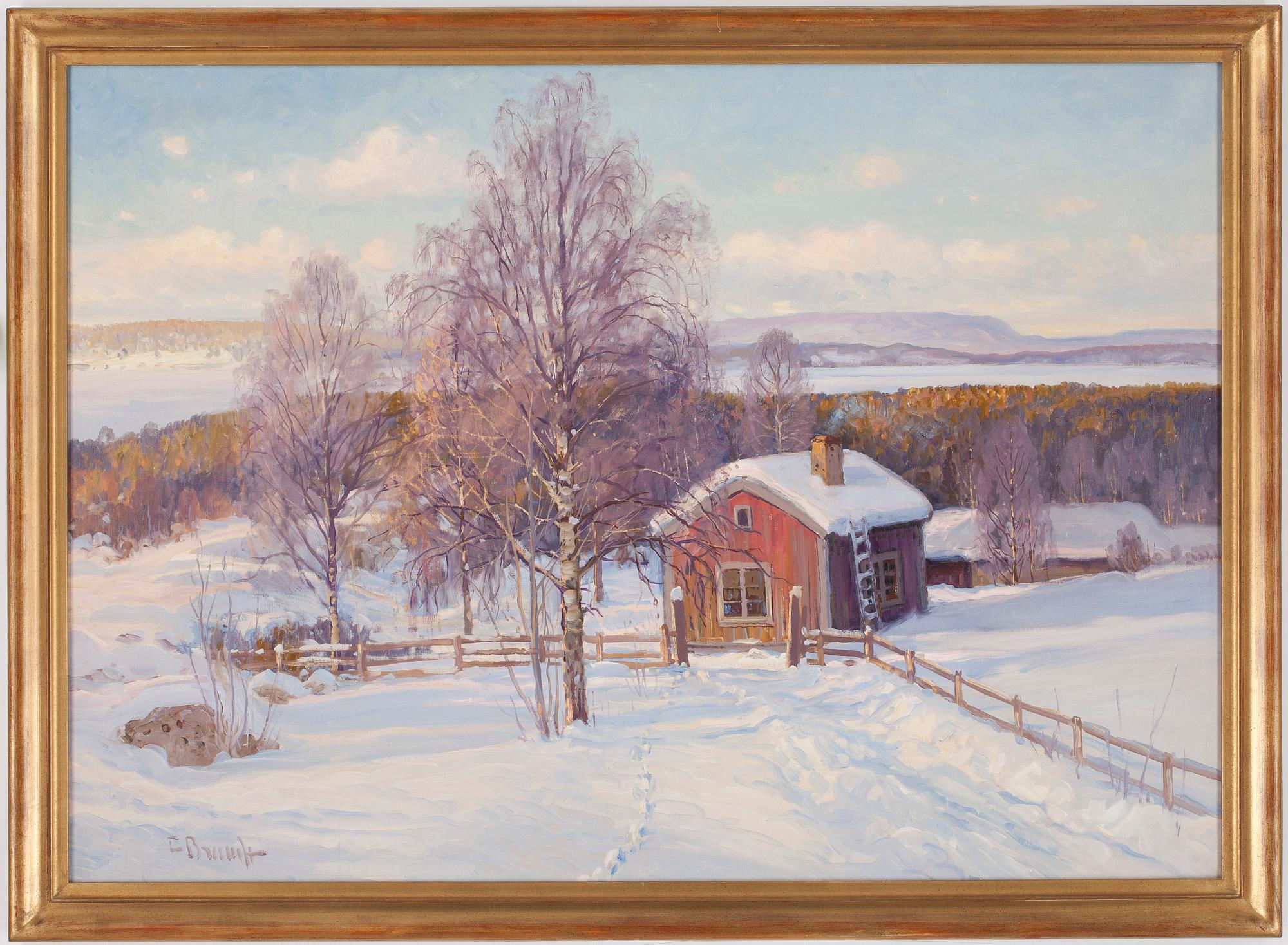 CARL BRANDT, olja på duk, signerad.