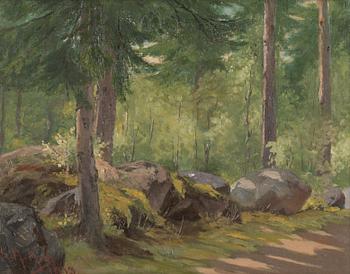 Sigfrid August Keinänen, oil on canvas, signed and dated 1913.