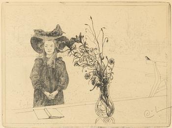 Carl Larsson, 'Kersti i svart'.