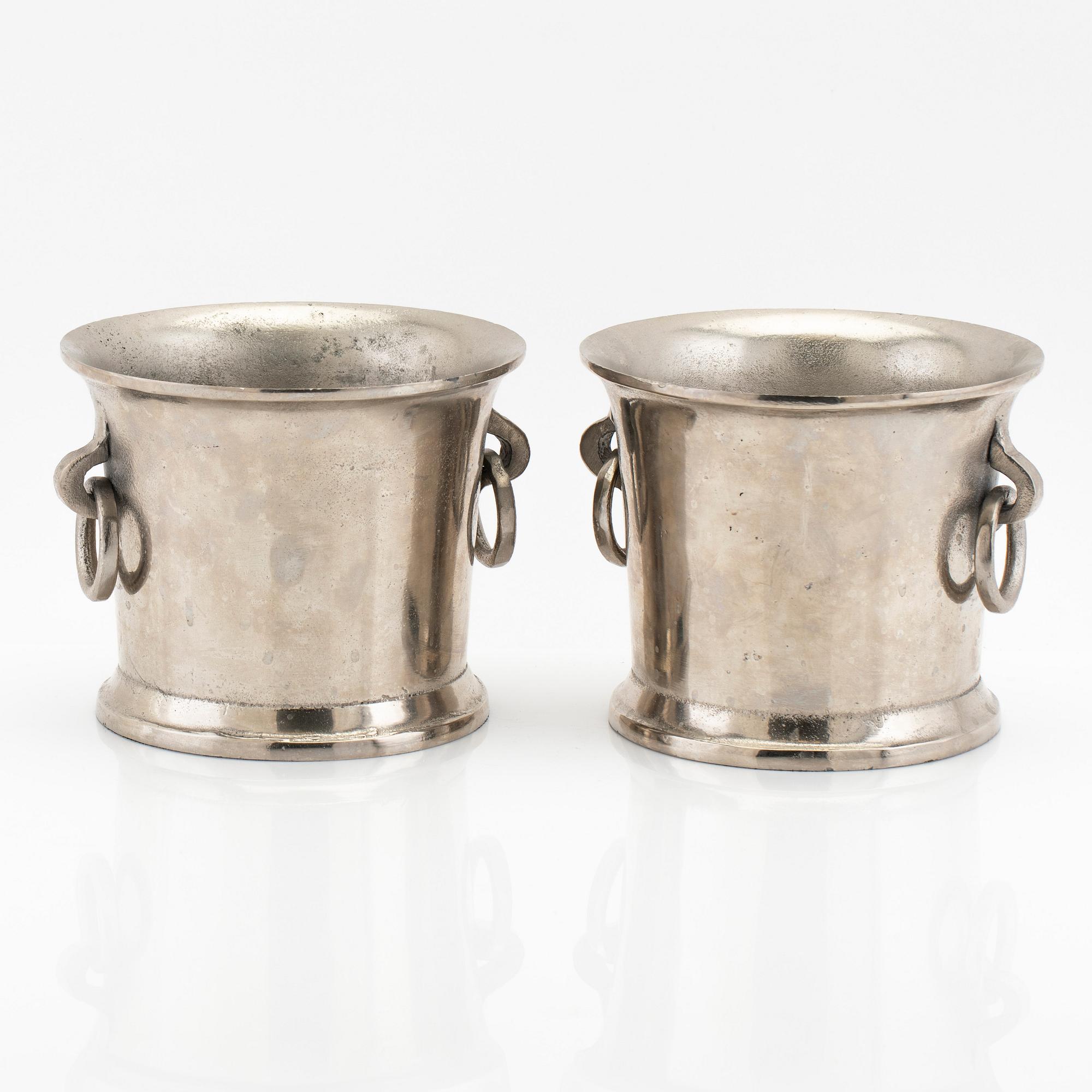 Wine coolers, a pair, 21st century.