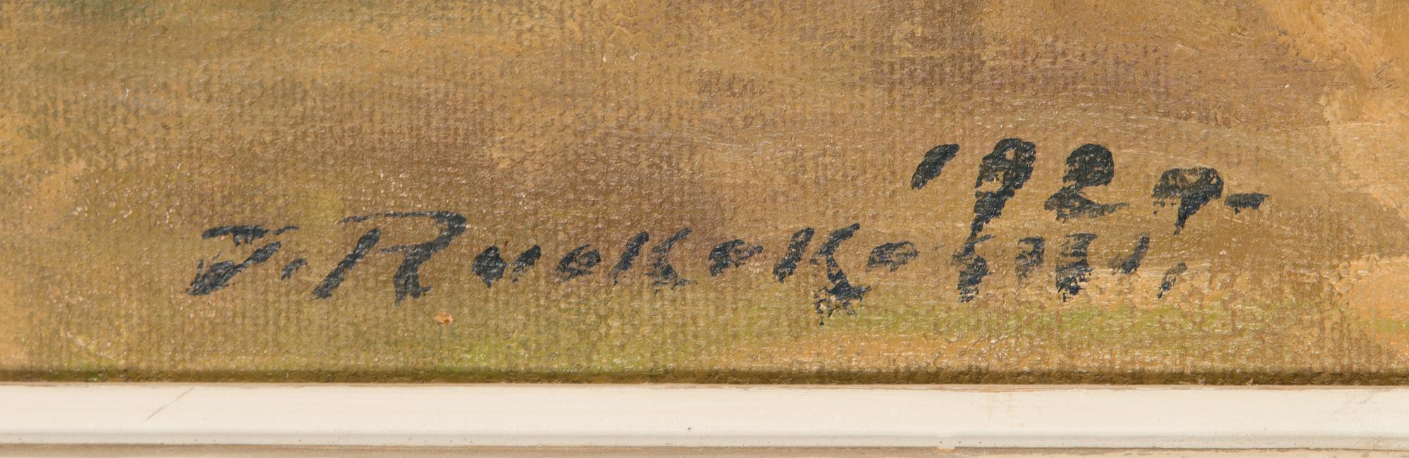 Jalmari Ruokokoski, oil on canvas, signed and dated 1929.