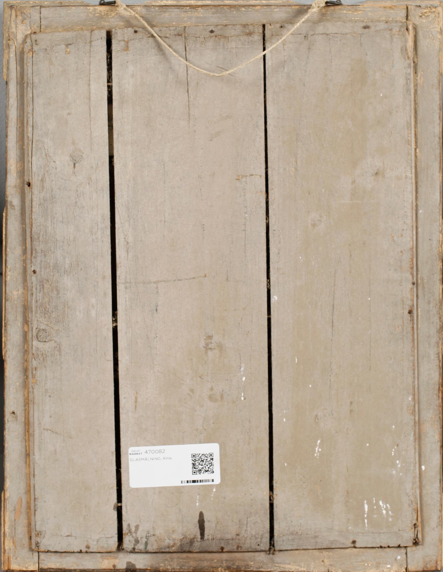 GLASMÅLNING, Kina, 1800-tal.