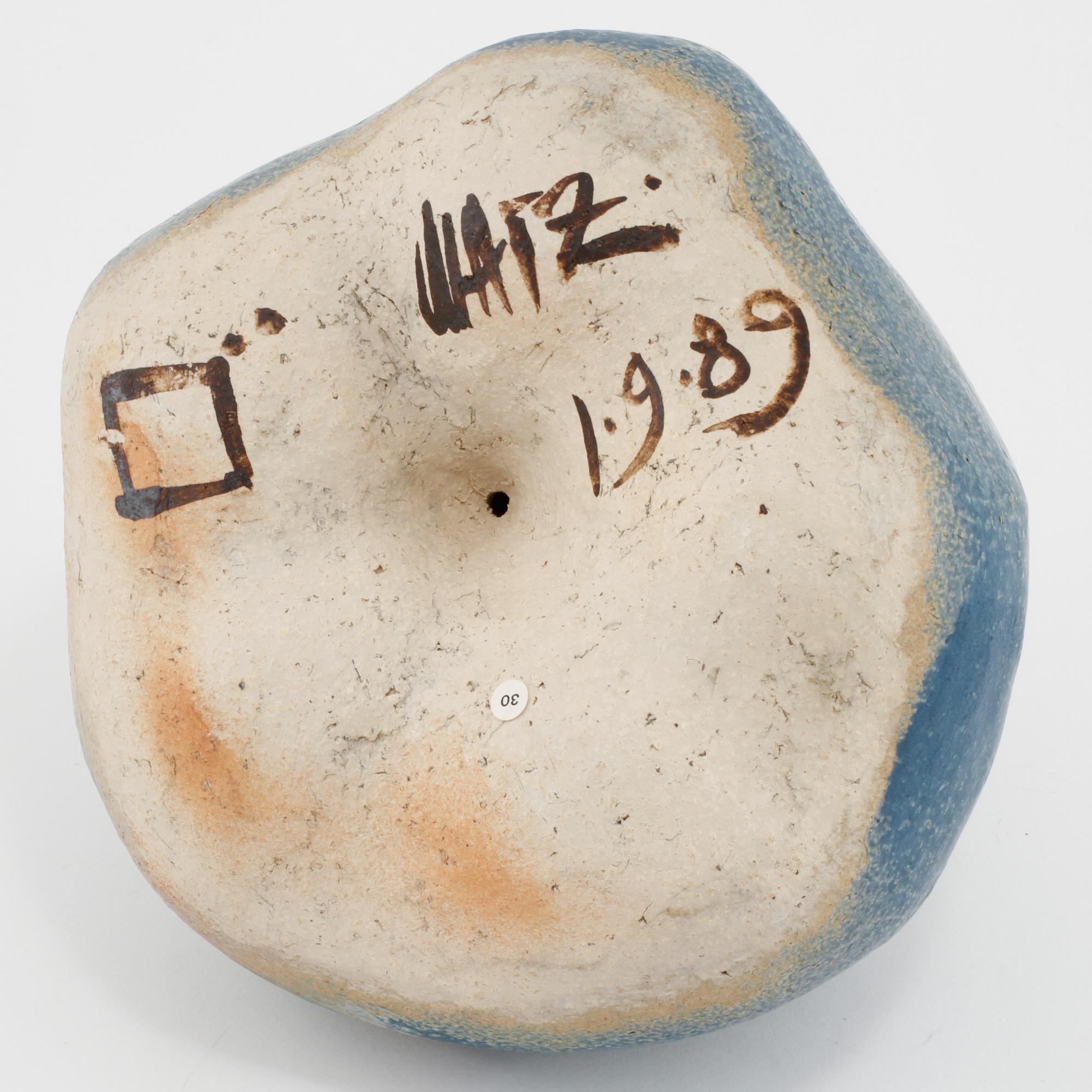 BIRGITTA WATZ, skulptur, stengods, signerad och daterad 1989.