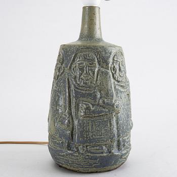 ÅKE HOLM, a signed earthen ware lamp.