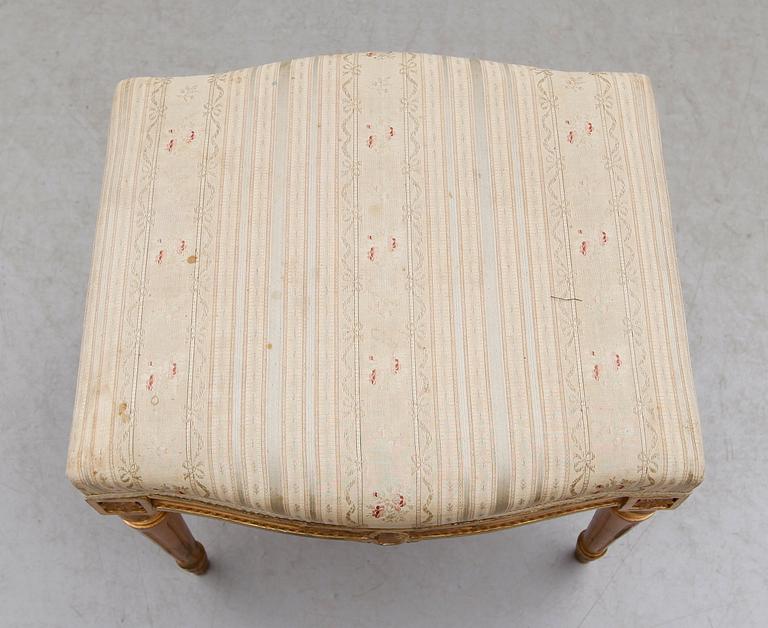 TABURETT, gustaviansk stil, 1900-talets första hälft.