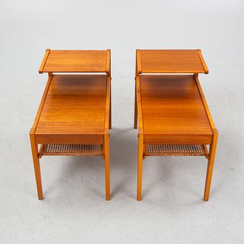 Sängbord, ett par, AB Emil Lindvall, Nybro 1961.