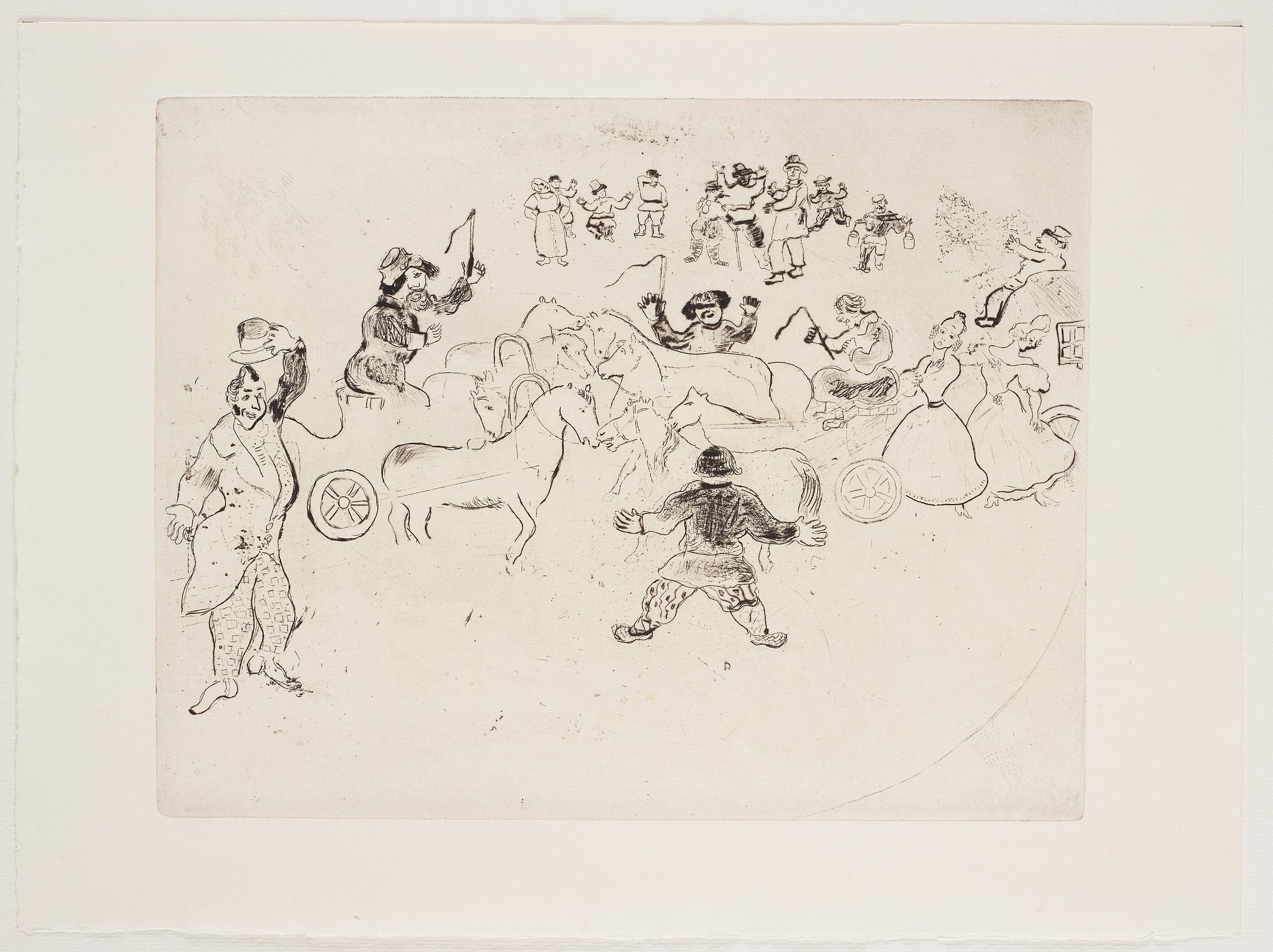 MARC CHAGALL, 71 st etsningar ur upplagan om 285 exemplar på Arches/MBM/J. Perrigot-papper, 1923-1948.