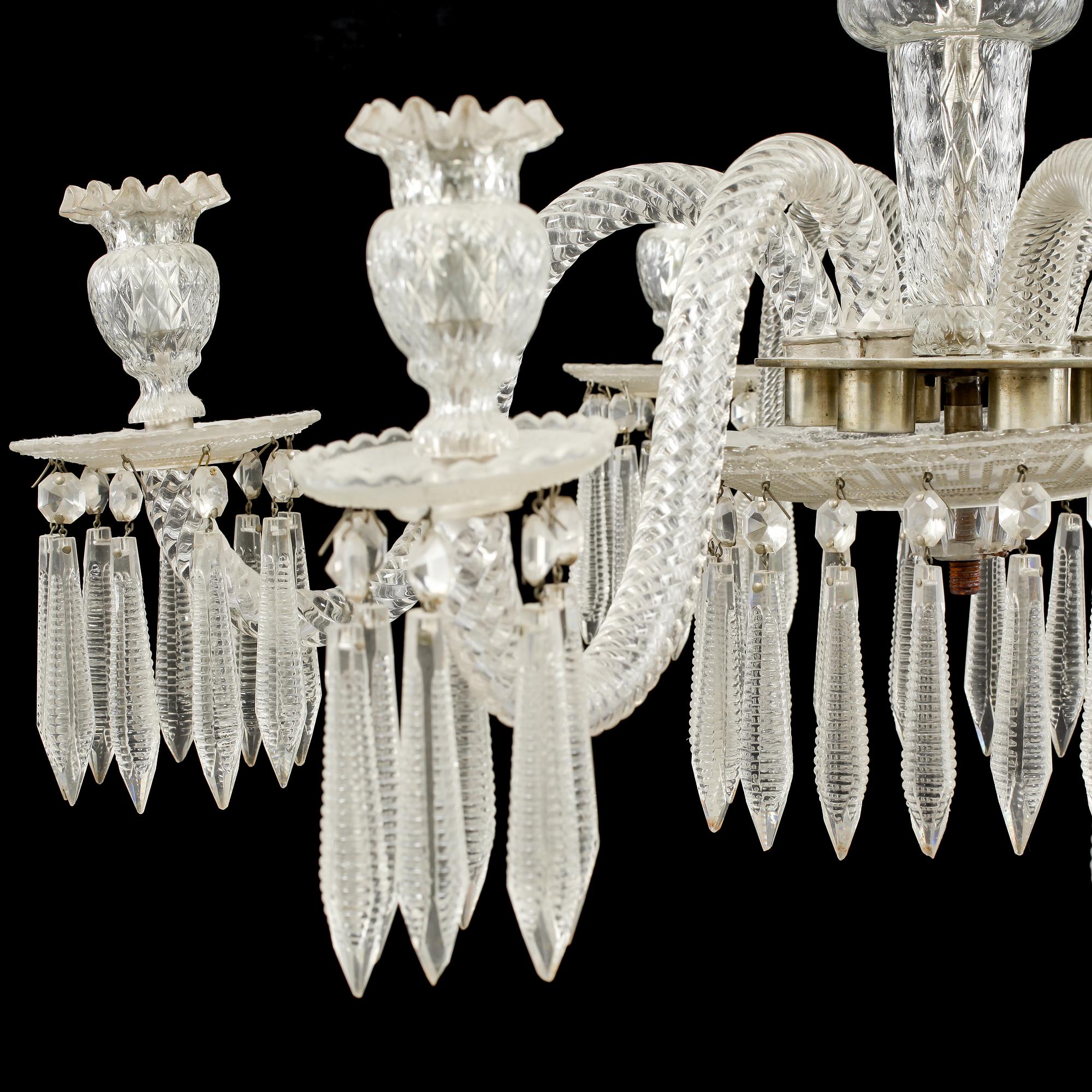 LJUSKRONA, venetiansk stil, 1900-talets första hälft, höjd 92 cm.