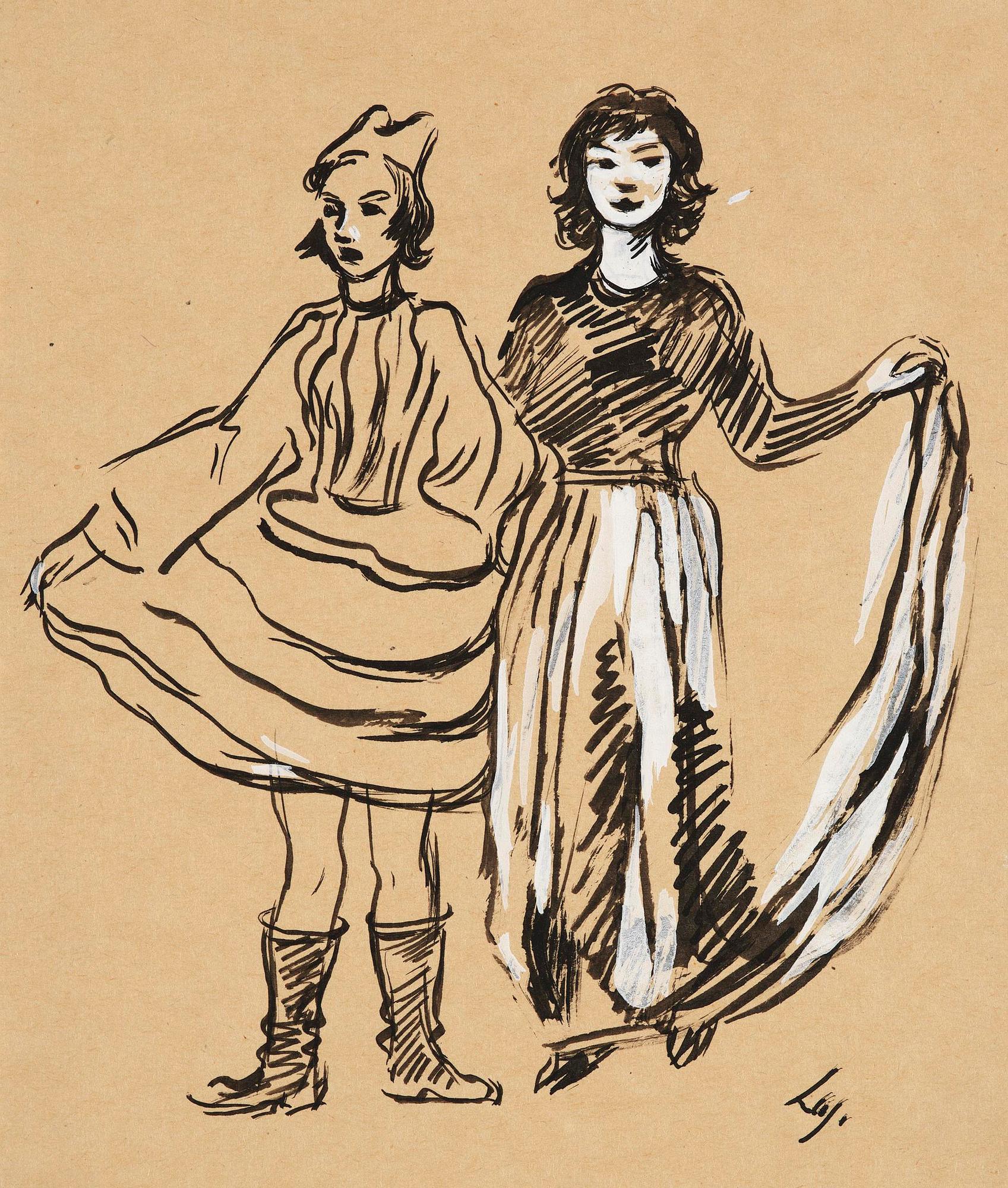 Lotte Laserstein, Flickor i maskeradkläder.