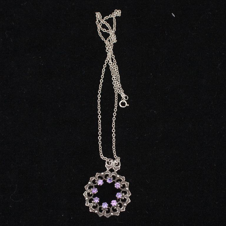 PARTI SMYCKEN, 4 st, silver, 1900-tal.