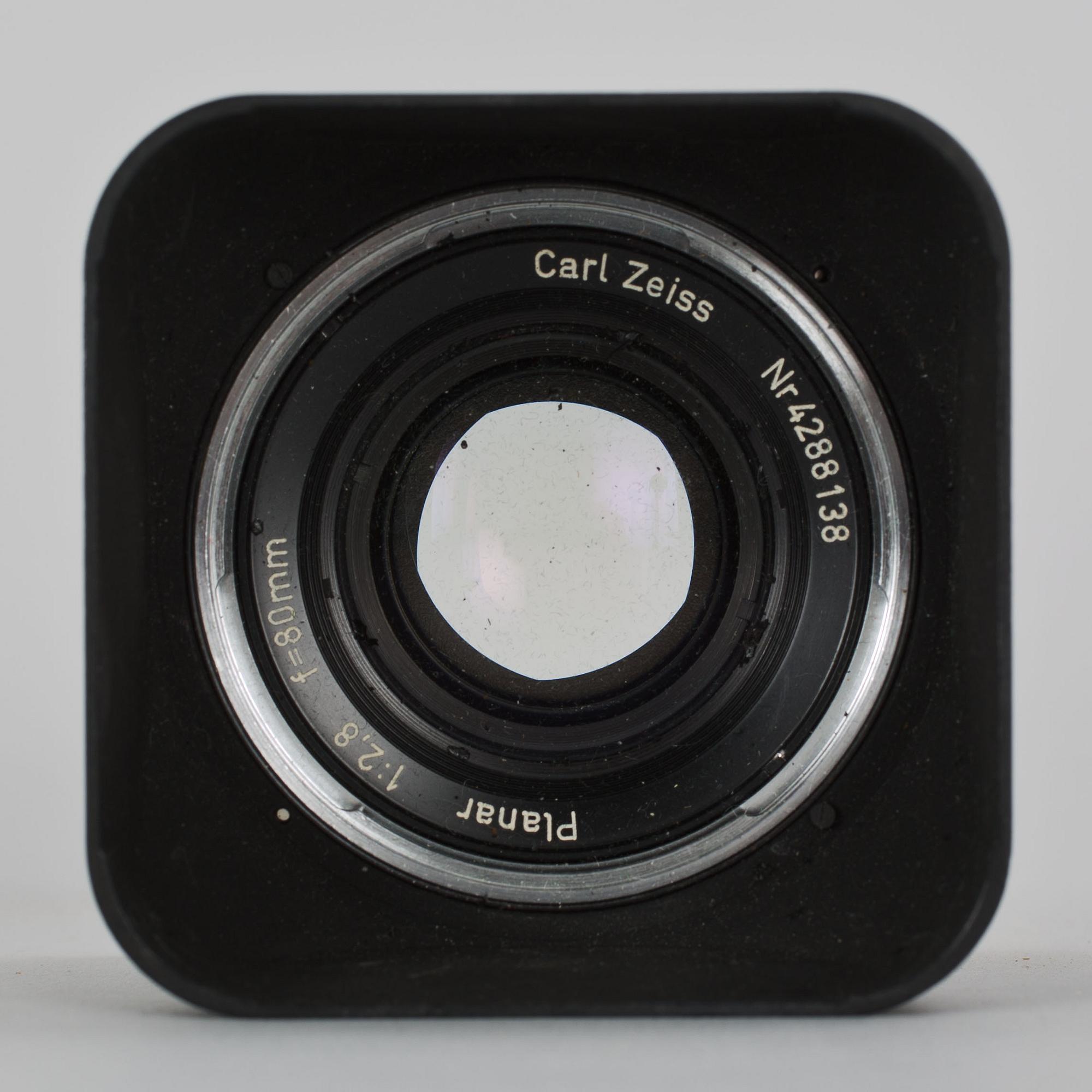 KAMERA med tillbehör, Hasselblad 500C, nr TI56689, 1964.